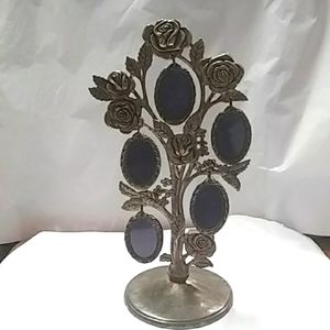 Godinger Photo Frames Silver-Plated Roses Tree Miniature Vintage